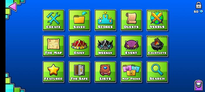 8GDPS — приватный сервер Geometry Dash 2.2.13. Скриншот 5