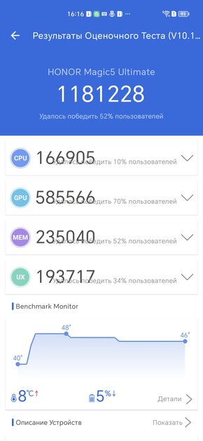 Тестирую топовый смартфон из Китая! Обзор HONOR Magic5 Ultimate — Софт и железо. 20