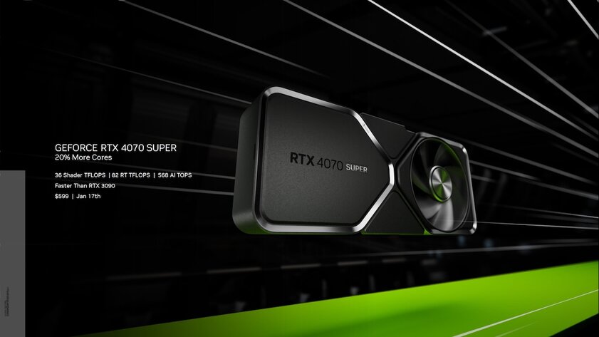 NVIDIA представила видеокарты RTX 40 Super: мощнее и доступнее конкурентов