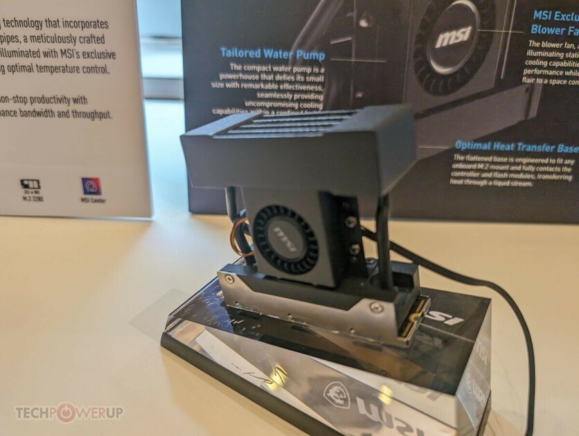14 ГБ/сек, PCI-E 5.0 и огромное охлаждение с СЖО: MSI представила SSD Spatium M580 Liquid Frozr