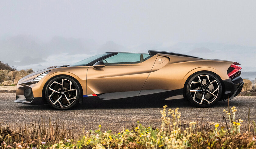 Bugatti представила спайдер Mistral: последний суперкар бренда на двигателе W16