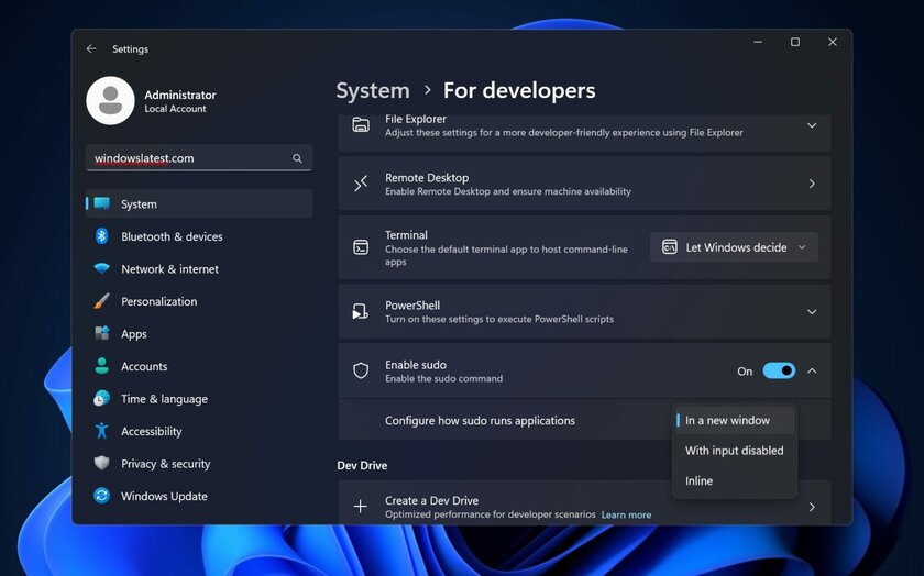 В Windows 11 заработает команда sudo из Unix: вот как это реализуют