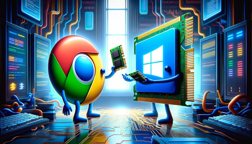 Chrome вовсе НЕ пожирает оперативную память. Это врёт Windows, вот как именно