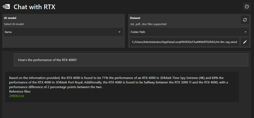 Самообучаемый чат-бот, работающий локально на компьютере: обзор Chat with RTX — Насколько качественно это работает. 3