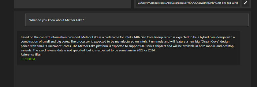 Самообучаемый чат-бот, работающий локально на компьютере: обзор Chat with RTX — Насколько качественно это работает. 8