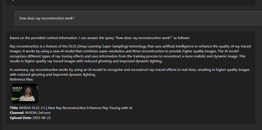 Самообучаемый чат-бот, работающий локально на компьютере: обзор Chat with RTX — Насколько качественно это работает. 10