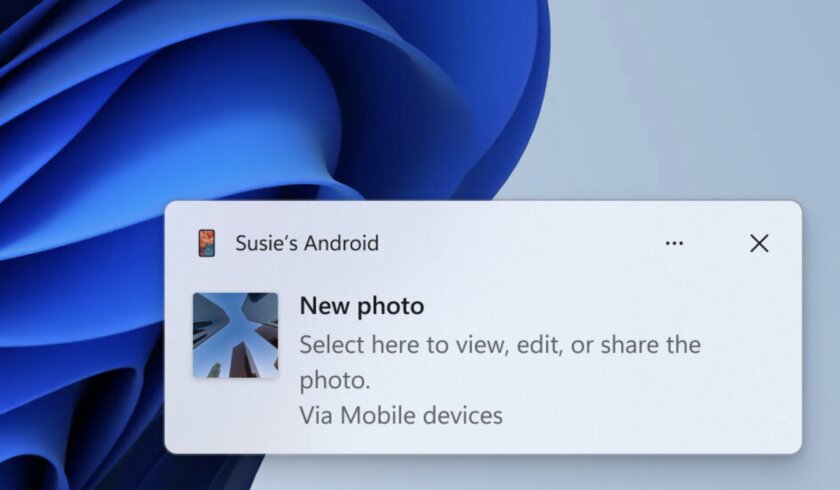 Windows 11 научилась передавать фотографии с Android: пока функцию тестируют