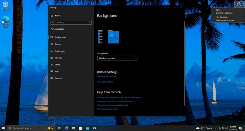 В Windows 10 перекочевала ещё одна функция из Windows 11 — Desktop Spotlight. Зачем она нужна