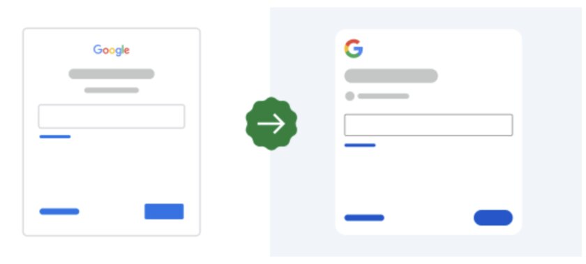 Не пугайтесь — у Google новое окно авторизации. Старое вернуть не получится