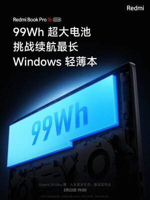 Представлен новый Redmi Book Pro 16: Intel Core Ultra, 32 ГБ ОЗУ в базе, работает больше суток