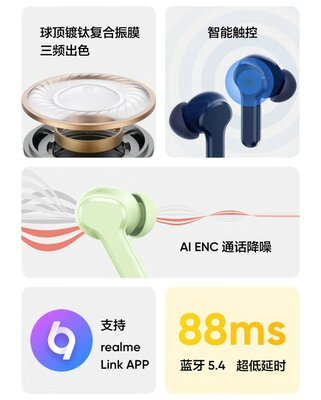 Представлены Realme Buds T110: драйверы с титановым покрытием, 38 часов работы и очень низкая цена