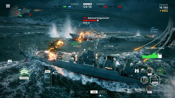 Warships Mobile 0.9.1. Скриншот 2