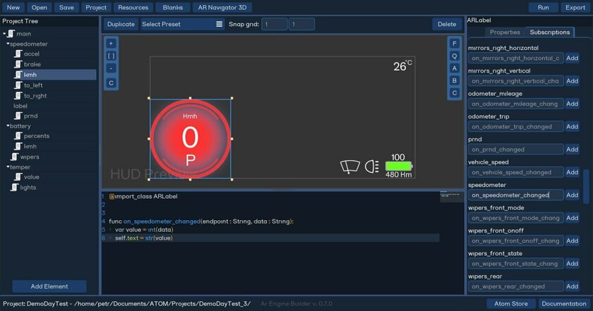 ATOM выпустил конструктор приложений и игр для российского электрокара