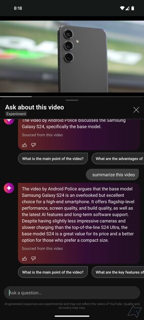 YouTube представил новый ИИ: ему можно задавать вопросы по ролику и просить рекомендации