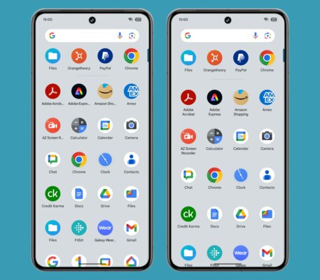 «Сообщен...» и «Инструме...» — Google позволит отключить сокращения лаунчера. Но не до конца
