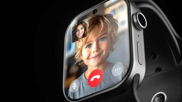 Концепт: титановые Apple Watch X с умным ремешком, Touch ID и камерой для FaceTime в дисплее