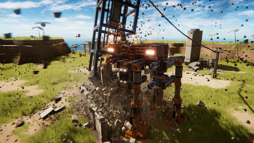 В Steam вышел симулятор разрушителя: нужно брать кран и сносить от мелких зданий до целых островов