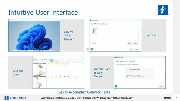 Intel анонсировала приложение Thunderbolt Share для соединения двух компьютеров по проводу