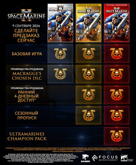 Warhammer 40,000: Space Marine 2 получит PvE и PvP-режимы — в российском Steam запустили предзаказы