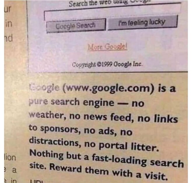Так выглядела реклама Google в 1988 году