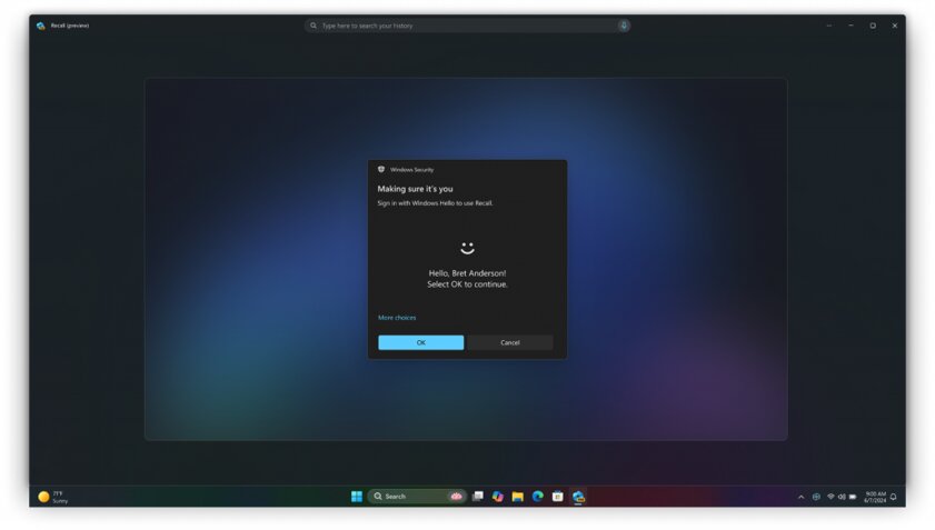 Скандальная функция Recall будет отключена по умолчанию. Microsoft добавит биометрию для защиты данных