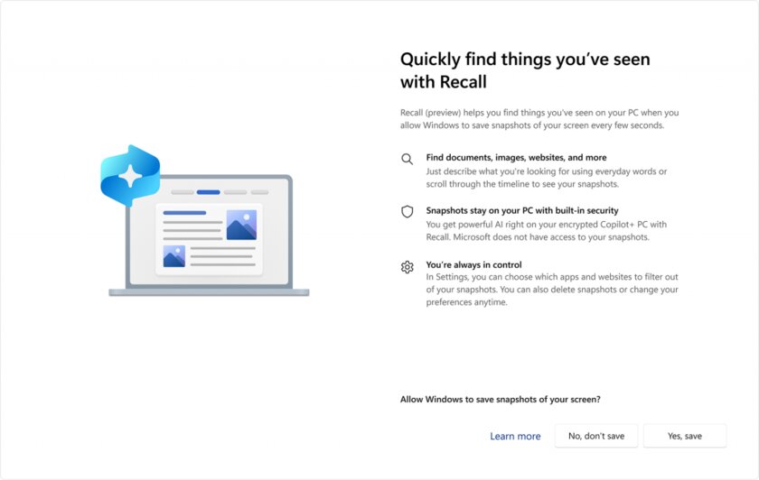 Скандальная функция Recall будет отключена по умолчанию. Microsoft добавит биометрию для защиты данных