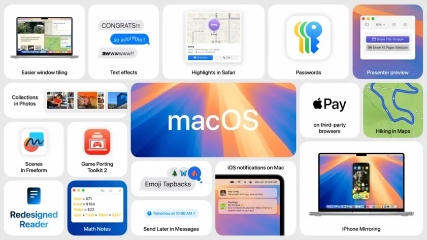Представлена macOS Sequoia с возможностью дублировать экран iPhone на Mac