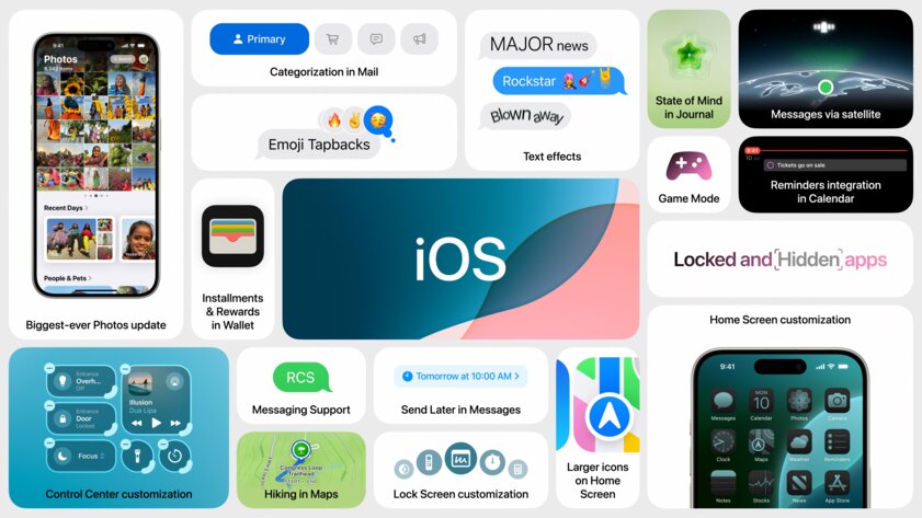Apple представила iOS 18: с упором на кастомизацию интерфейса и новым фирменным софтом
