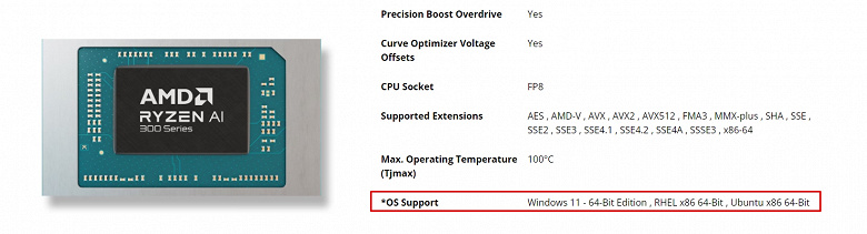 AMD выпустила первые потребительские процессоры, которые не поддерживают Windows 10