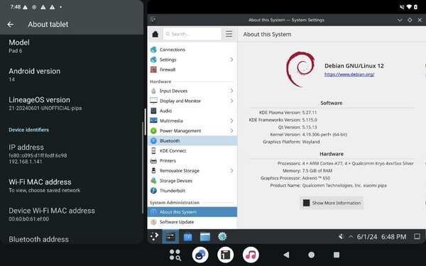 Разработчик показал проект по запуску полноценного дистрибутива Linux на Android-смартфоне
