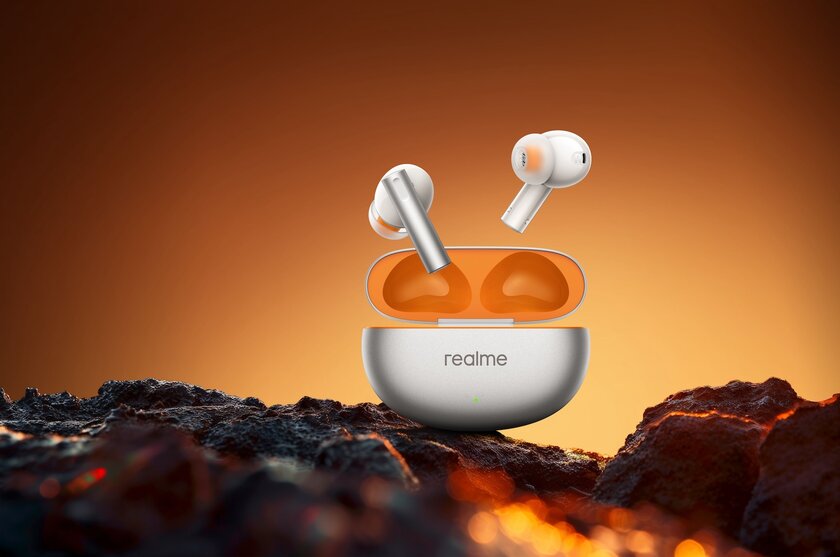 Realme представила новую серию беспроводных наушников Buds Air6: с шумоподавлением и Hi-Fi