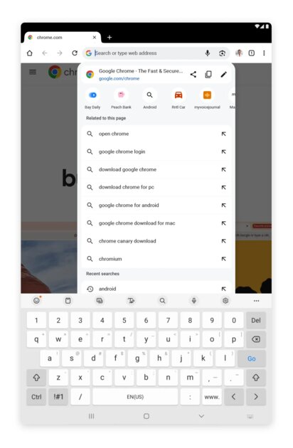 Мобильная версия Chrome получила 5 новых функций