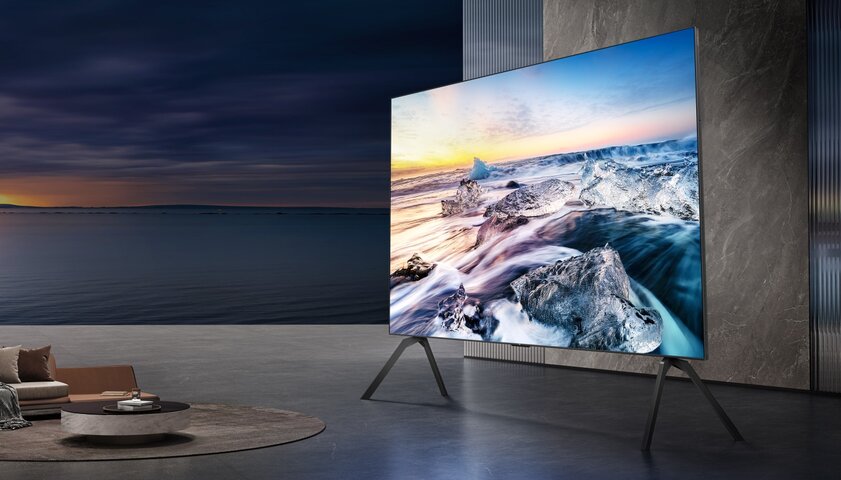 Cамый большой в мире телевизор QD-Mini LED представила TCL. У него потрясающе чёткая и яркая картинка