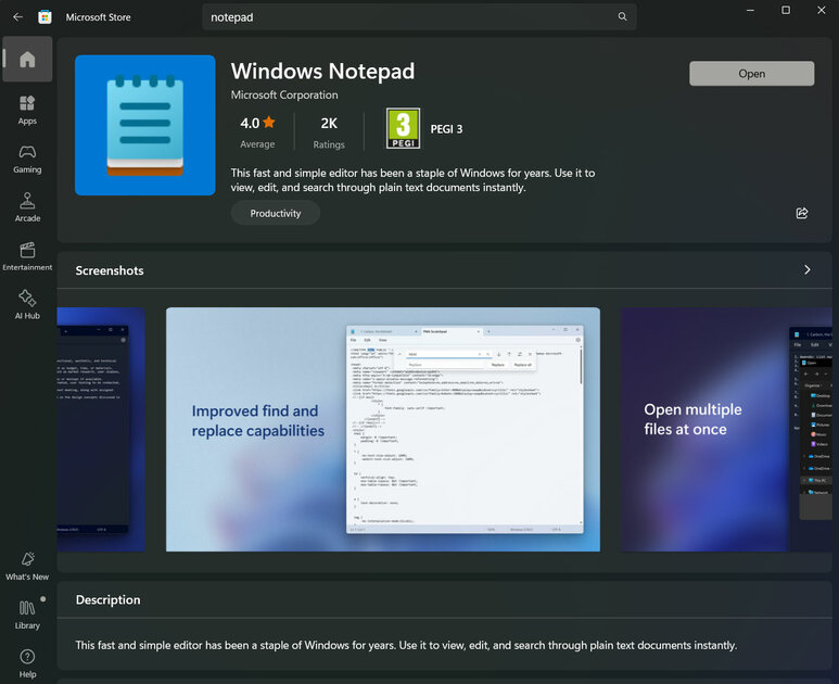 Спустя 41 год в «Блокноте» Windows 11 появилась проверка орфографии и автокоррекция