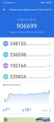Мечта геймеров — этот смартфон выдаёт от 120 FPS в играх. Обзор Infinix GT 20 Pro — Софт и железо. 14