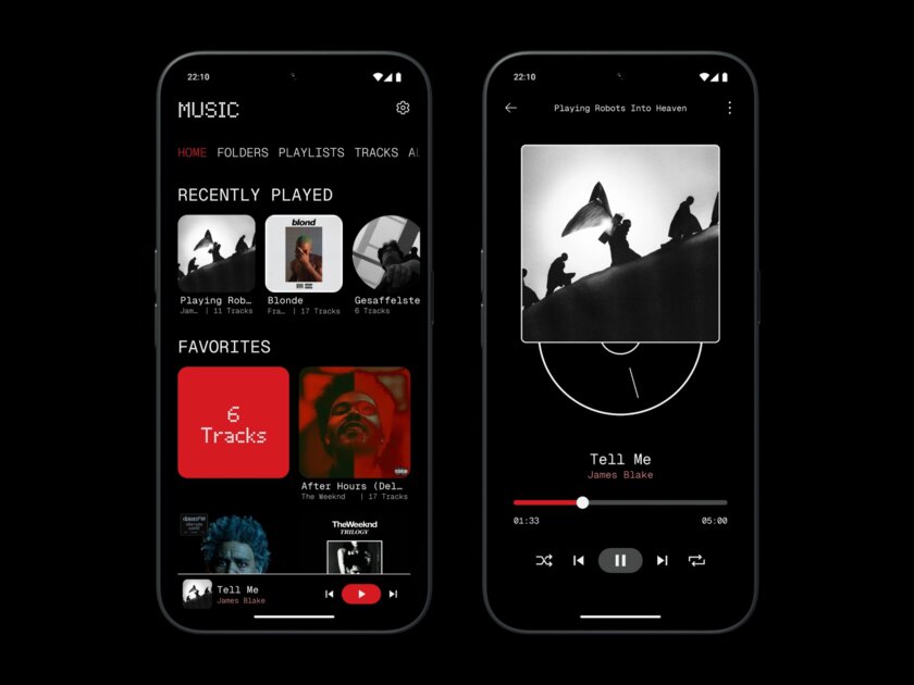Программист создал уникальный плеер для Android в стиле софта Nothing: уже можно скачать