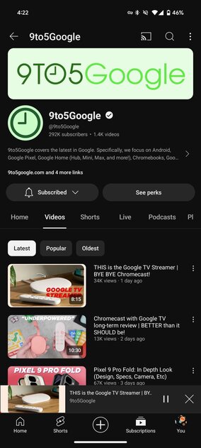 В YouTube готовят новый мини-плеер — работает как плавающая «картинка в картинке»