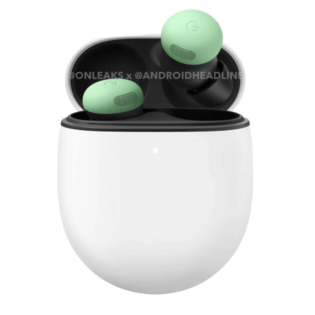 Инсайдеры показали Google Pixel Buds Pro 2 в четырёх цветах корпуса. Мятные — самые стильные
