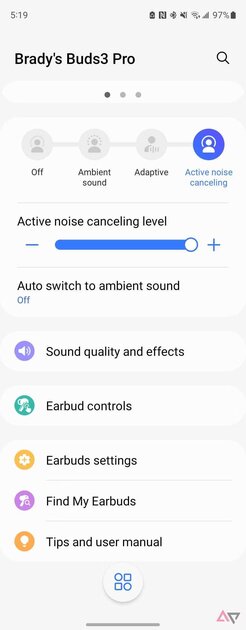 Копия AirPods Pro 2 от Samsung — не спешите делать выводы. Обзор Galaxy Buds3 Pro — Программное обеспечение. 4