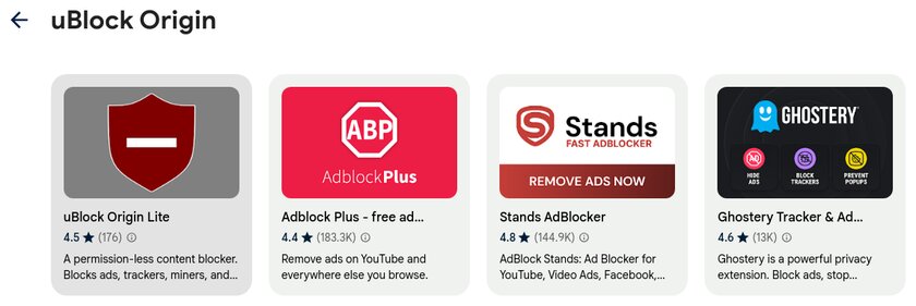 uBlock Origin скоро перестанет работать в Chrome — об этом уведомляет сам браузер