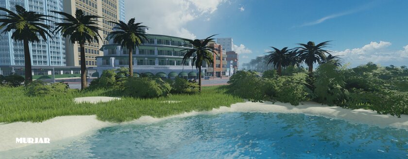 Геймер продолжает воссоздавать карту из GTA Vice City в Roblox: детализация строений явно стала лучше