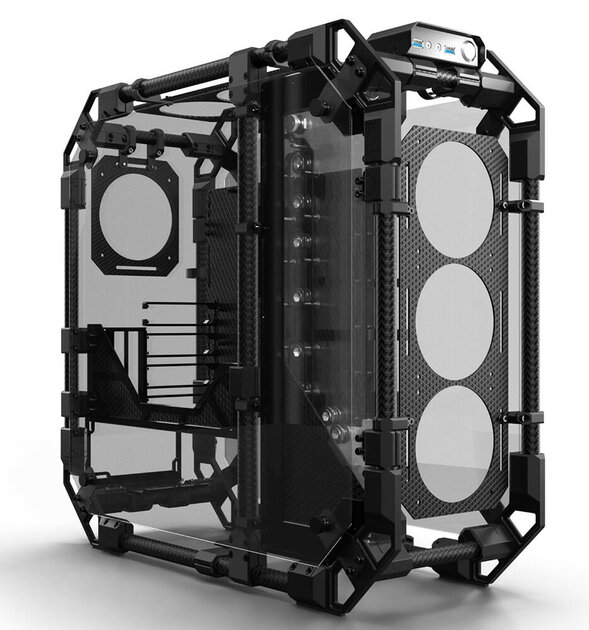Вот это ценник! Alphacool представила карбоновый корпус, ориентированный на кастомные ПК
