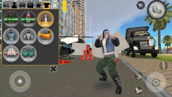 Rope Hero: Cheatground MOD 0.2.4f1p. Скриншот 2
