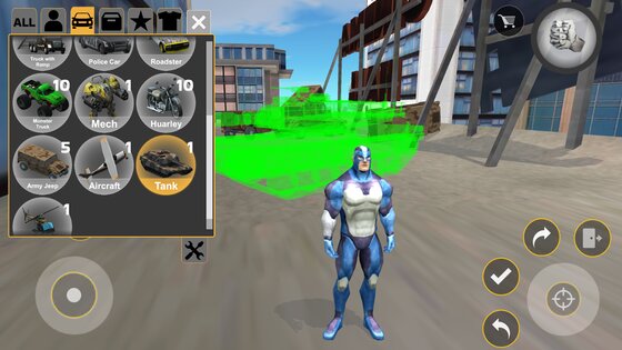 Rope Hero: Cheatground MOD 0.2.4f1p. Скриншот 5