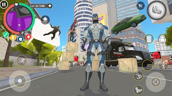 Rope Hero: Cheatground MOD 0.2.4f1p. Скриншот 25