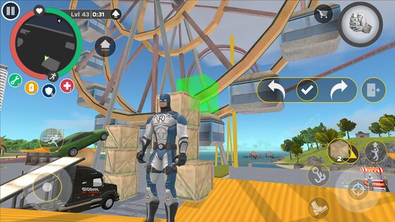 Rope Hero: Cheatground MOD 0.2.4f1p. Скриншот 32