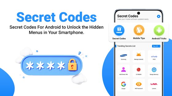 Секретные коды Android 1.1.20. Скриншот 2