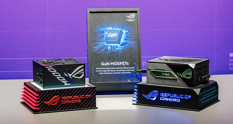 ASUS представила БП с транзисторами на основе нитрида галлия: они эффективнее и тише