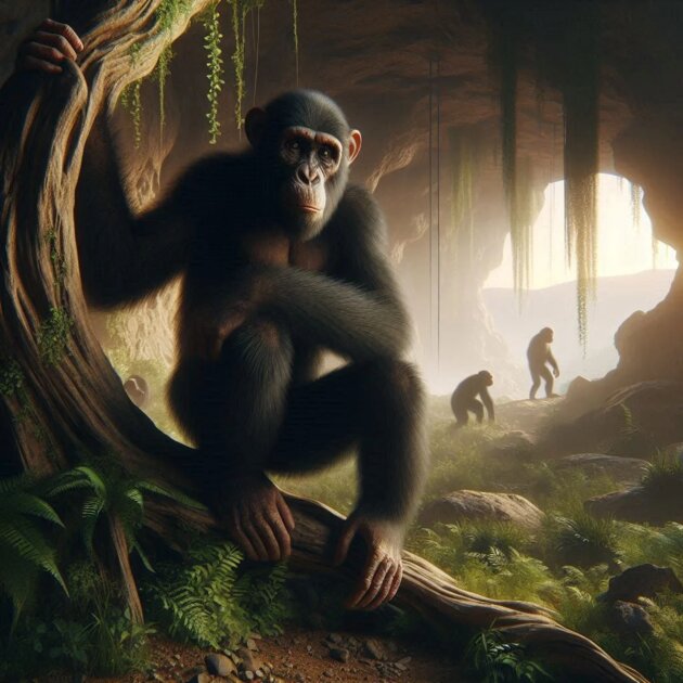 ИИ попросили изобразить эволюцию Homo sapiens: от простейших живых организмов до человека