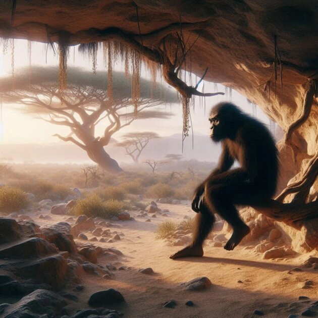 ИИ попросили изобразить эволюцию Homo sapiens: от простейших живых организмов до человека